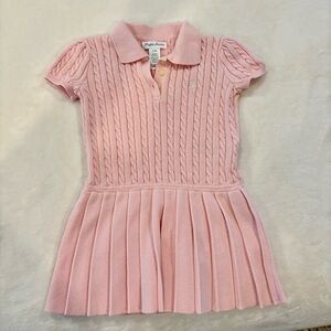 Ralph Lauren Light Pink Cable Knit Dress